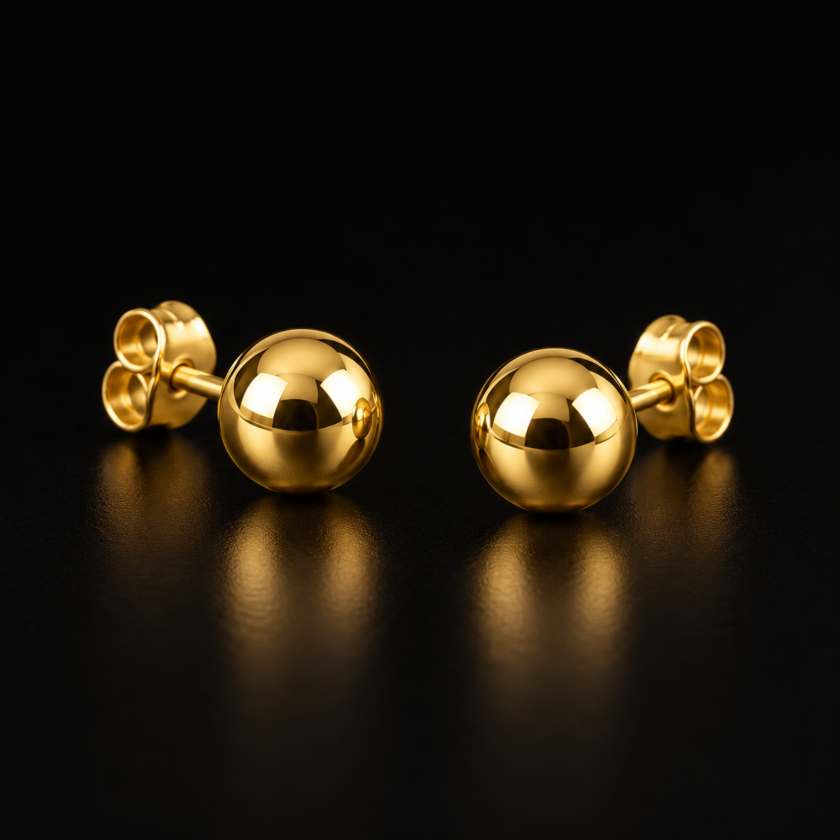 Conjunto de 3 Pares de Brincos Dourados com Trevos